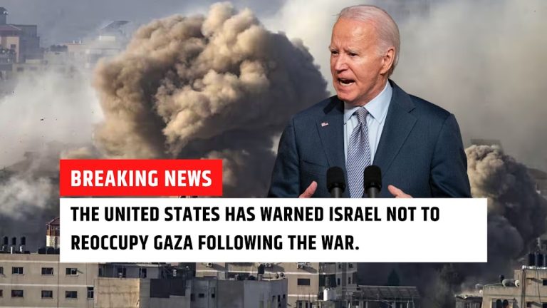 The United States has warned Israel not to reoccupy Gaza following the war.