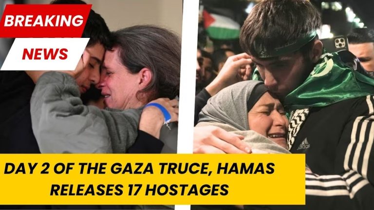 On Day 2 of the Gaza truce, Hamas releases 17 hostages, nine of them are Irish-Israeli girls